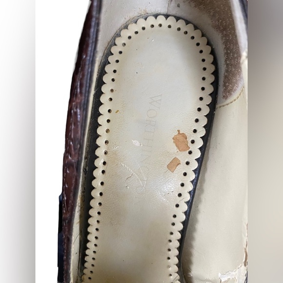 Worthington Vintage Woman’s Brown Crocodile Heels Woman’s 6.5M - Picture 13 of 16